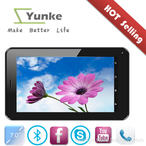 Phone Call tablet pc 7" Allwinner A13 2G Bluetooth android 4.0 Capacitive Screen Dual Camera WIFI bluetooth